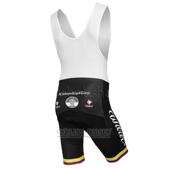 2014 Cycling Jersey Colombia Black Short Sleeve and Bib Short
